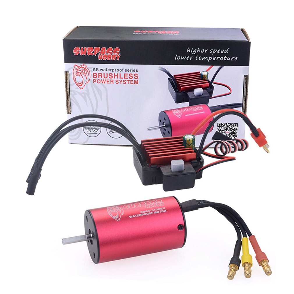 Waterproof 2845 3100KV Brushless Motor w/35A ESC for Traxxas HSP 1/12 RC Monster Buggy Off road Crawler Accessories