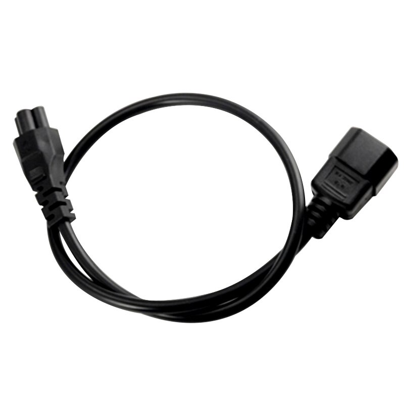Black Copper 10A 250V IEC320 C14 male to C5 female Power Cord 20CM 60CM 1.8M UPS PDU APC Cable PC Laptop Power Conversion Wire