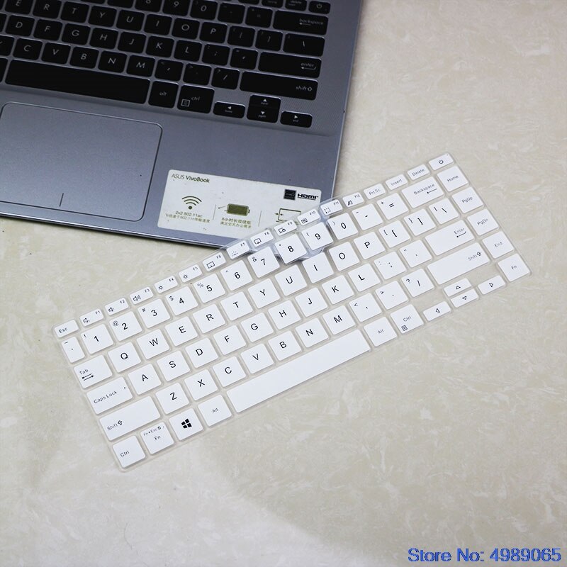 for Asus Zenbook Q407I Q407 Vivobook S433 S433F S433FA S433FL UM433IQ US Layout Silicone Keyboard Protector Skin Cover