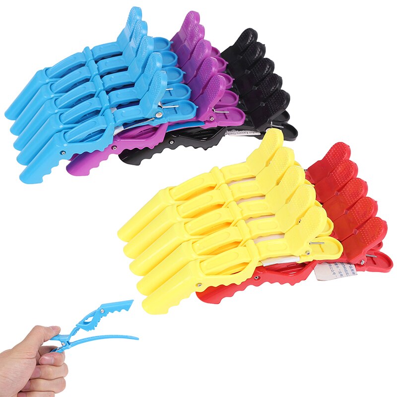 Pinzas para seccionar el pelo para peluquería, pinzas para el pelo, color mate, profesionales, 5 unidades