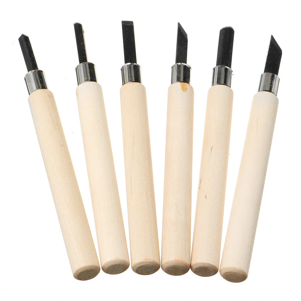 3/4/5/6/8Pcs Houtsnijwerk Tool Beitel Mes Set Houtsnijwerk Kit Houtsnede Craft carving Schrijnwerker Guts Hand Tool: 6Pcs