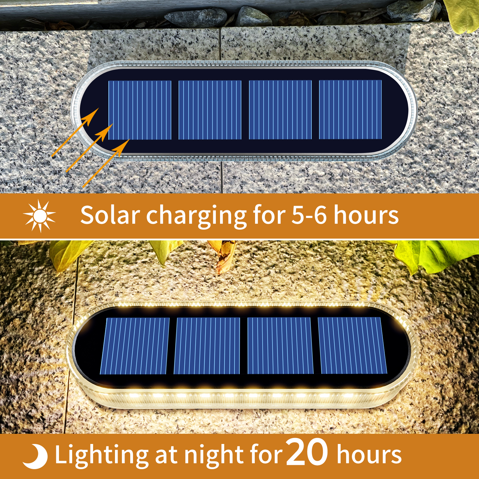 Solcelledrevne terrasselamper 4 -stiks udendørs trinlamper vandtætte  ip68 led solcelledrevne havelamper til trapper hegn have terrasse sti