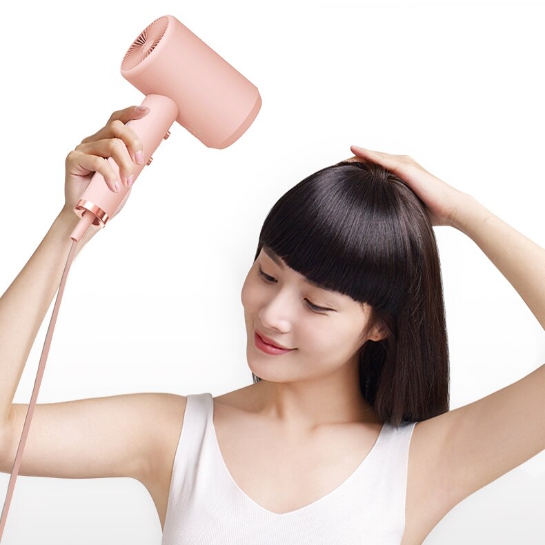 XIAOMI Mini Anion Hair Dryer Portable Quick-drying Hair Tools 2 Speed Temperature Control Blow Dryer for Travel Home Appliances