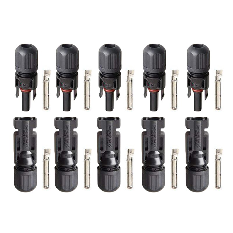Koperen Kabel Connector Verzilveren Mannelijke Vrouwelijke Stekker Kit Accessoires 10Pcs