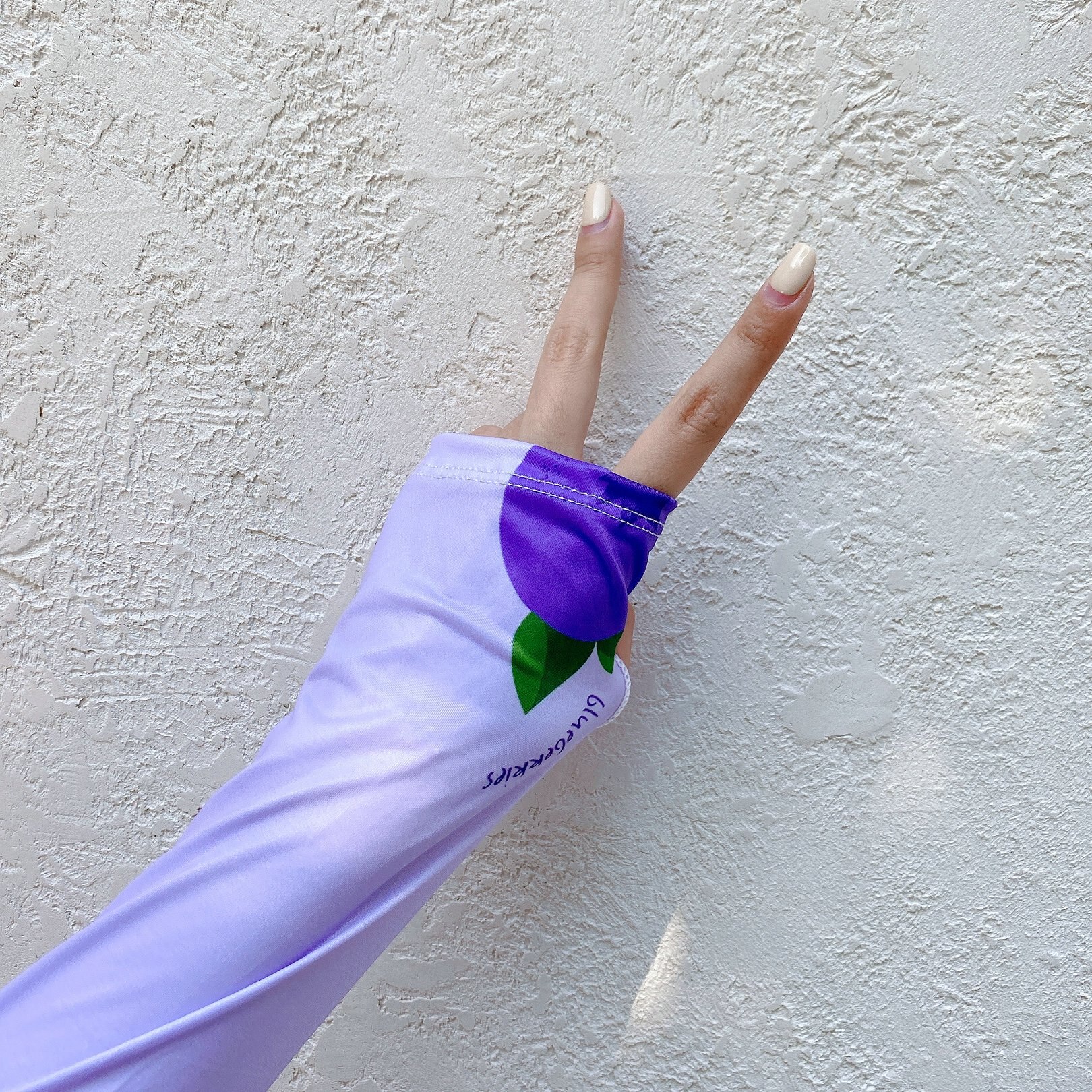 2 Stuks = 1 Pairs Koreaanse Stijl Leuke Fruit Blueberry Oversleeves Alle-Match Zon Bescherming Uv Zon bescherming Arm Mouwen