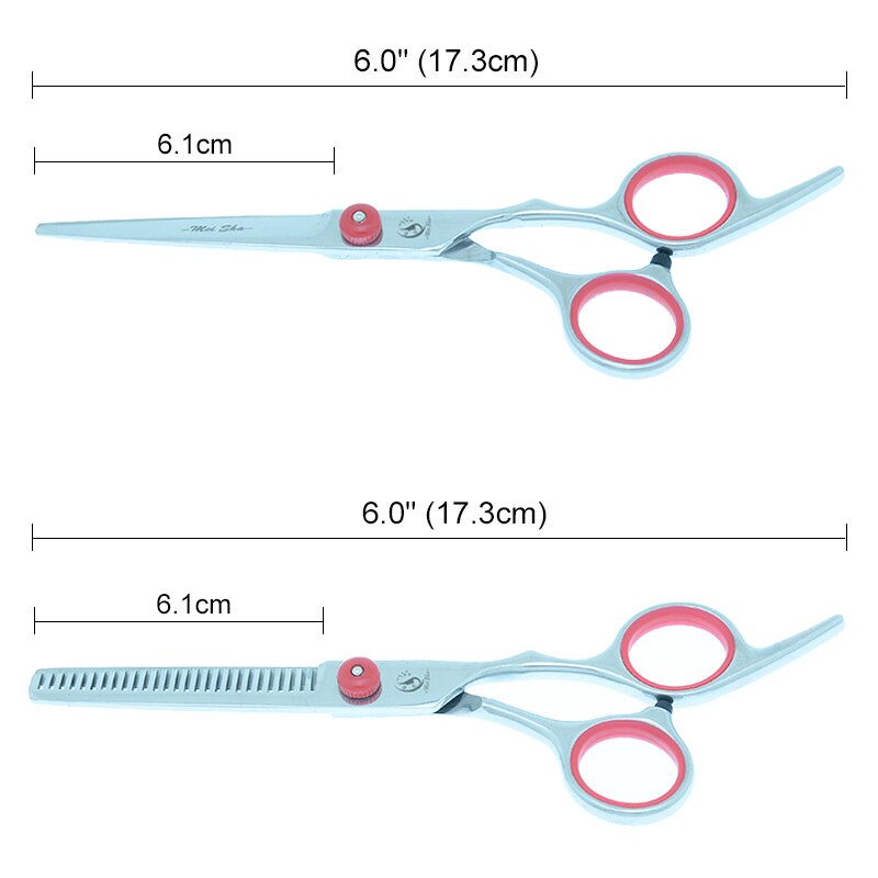Meisha 6 inch Pet Grooming Scissors Dog Fur Clipper Straight Thinning Curved Shears Puppy Styling Tools B0001A
