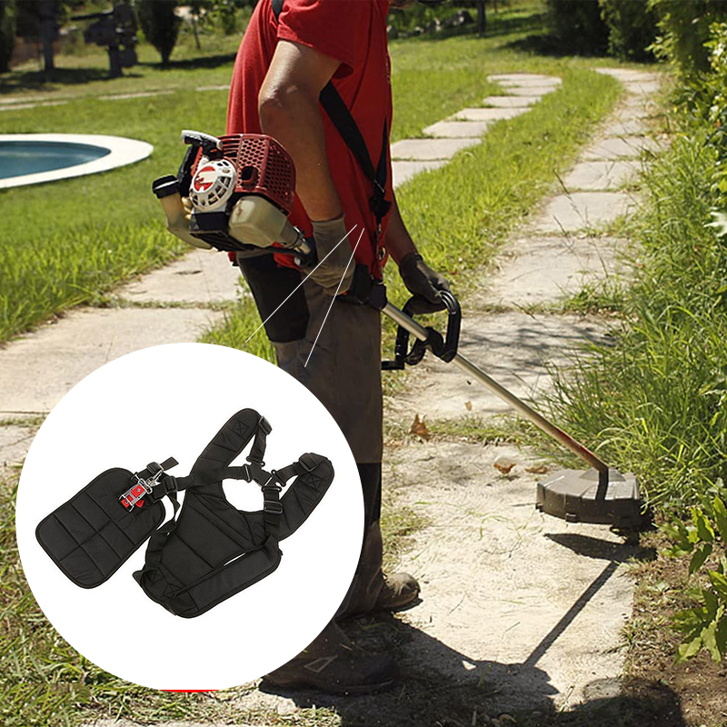 Double Shoulder Strimmer Harness Strap For Stihl Lawn Mower Grass Strimmer Brush Cutter Garden Power Pruner Adjusted Nylon Belt