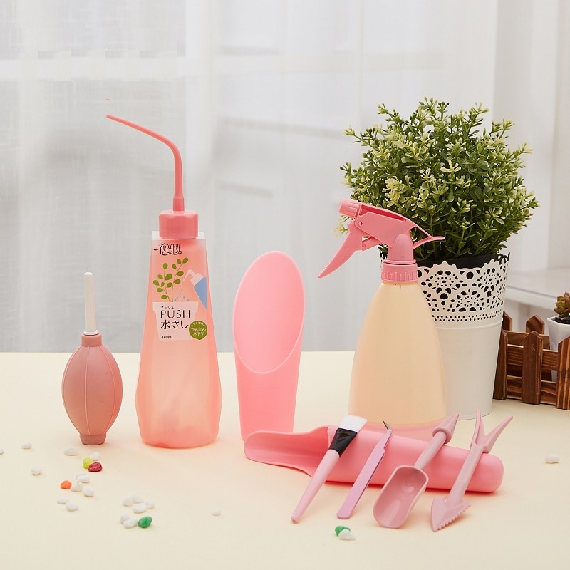 Bouteilles d'arrosage plantes miniatures | Mini ensemble d'outils à main de jardinage multifonctions plantes succulentes, outils de jardinage