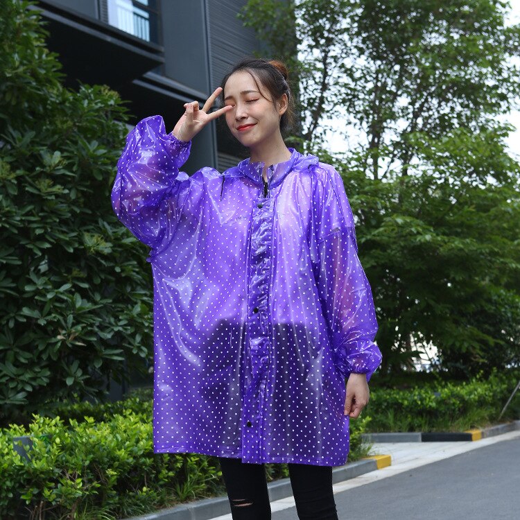 Meisjes Mode Een Stuk Regenjas Non Wegwerp Verdikking Outdoor Regenjas Een Stuk Poncho Pvc Regenjas: style 2