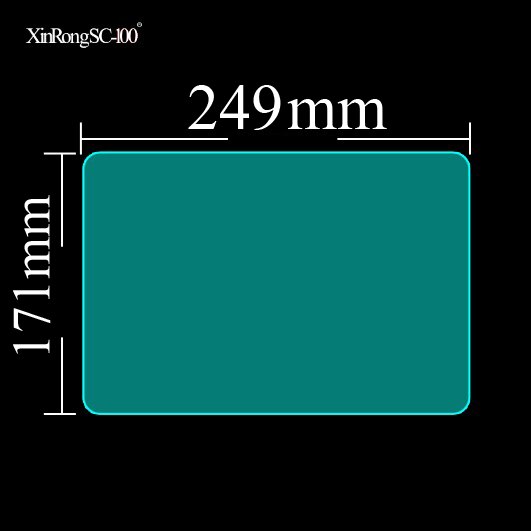Dla 11,6 11 10,6 10,4 10,1 10 9,6 8 7,85 7-calowy tablet z Androidem Folia ochronna ze szkła hartowanego Uniwersalny rozmiar: 235 * 165 mm: Ciemnoszary