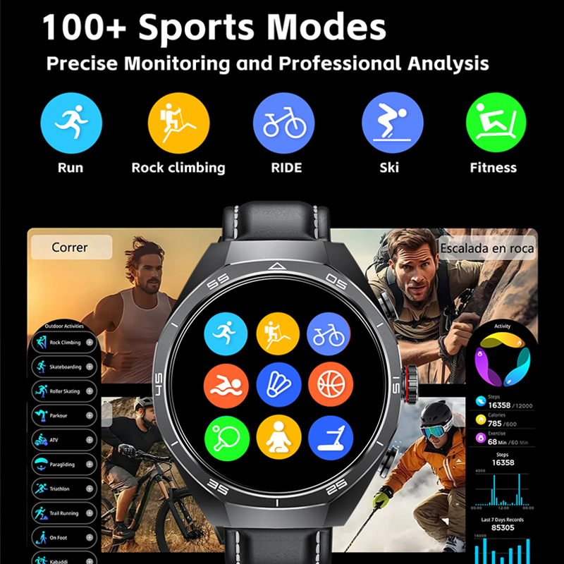 Nuovo Smart Watch da uomo con auricolari Bluetooth TWS 2 in 1 Altoparlante incorporato HIFI 9D Suono Monitor sanitario Chiamata Bluetooth SmartWatch