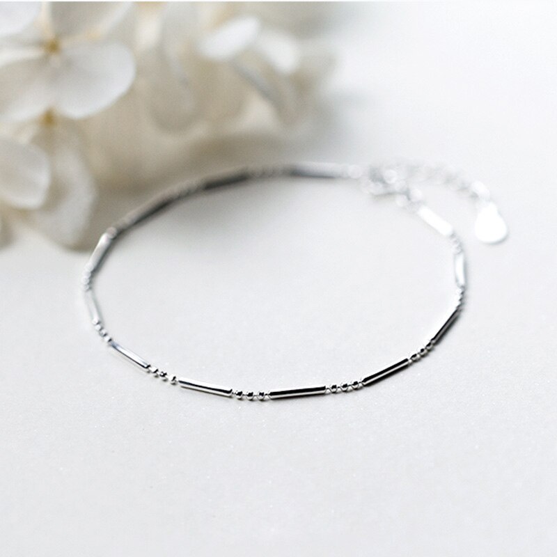 La Monada Fine Silver 925 Jewelry Bracelet Female Woman Small Bead Minimalist Bracelets For Women Silver 925 Sterling