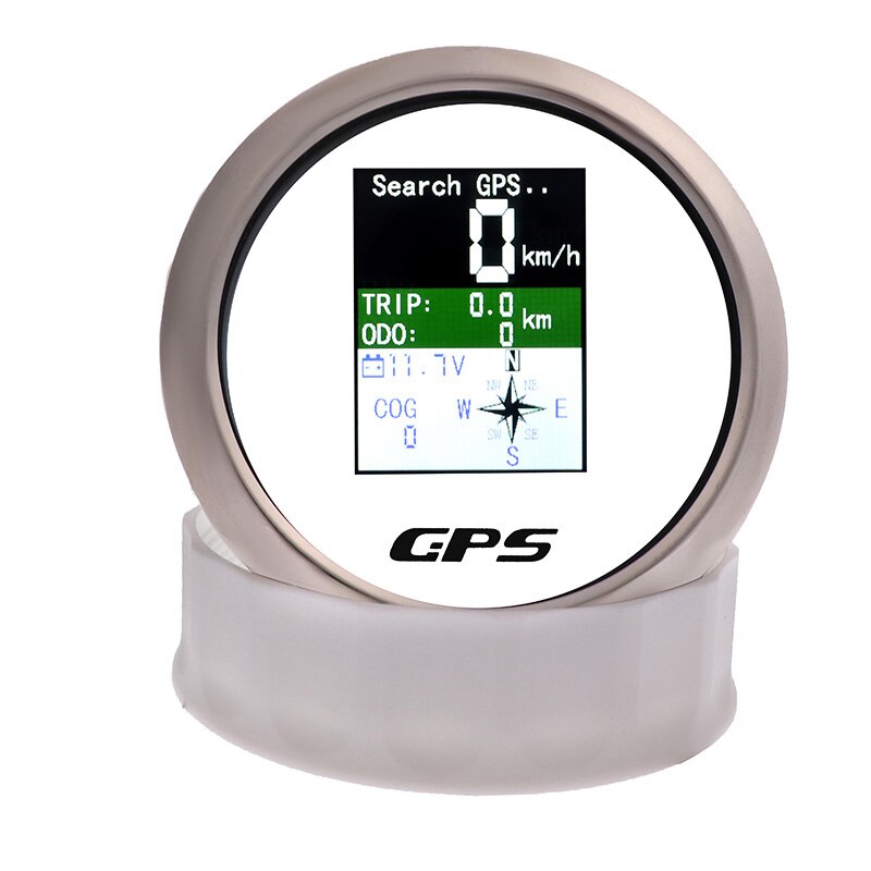 85mm GPS Speedometer Odometer Adjustable Trip ODO COG Voltmeter With GPS Antenna Boat Engineer TFT Screen Digital Speed Gauges