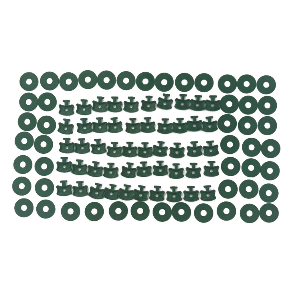 50PCS/100Pcs Plastic Greenhouse Twist Clips Set Shading Fixing Clips w/ Washers