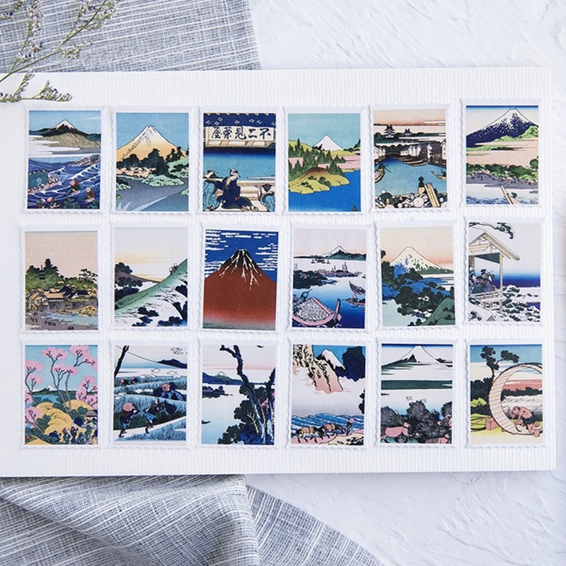 46 stks/doos Japanse gebruikt papier sticker Mini Papier Sticker Decoratie DIY Dagboek Scrapbooking Seal stempel Bullet Journal Stickers
