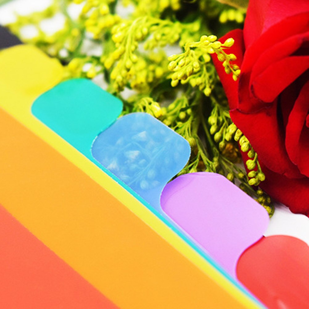 A4 12 Pages File Folders Rainbow Document Holder Organizer with Slash Pockets PP Material EM88