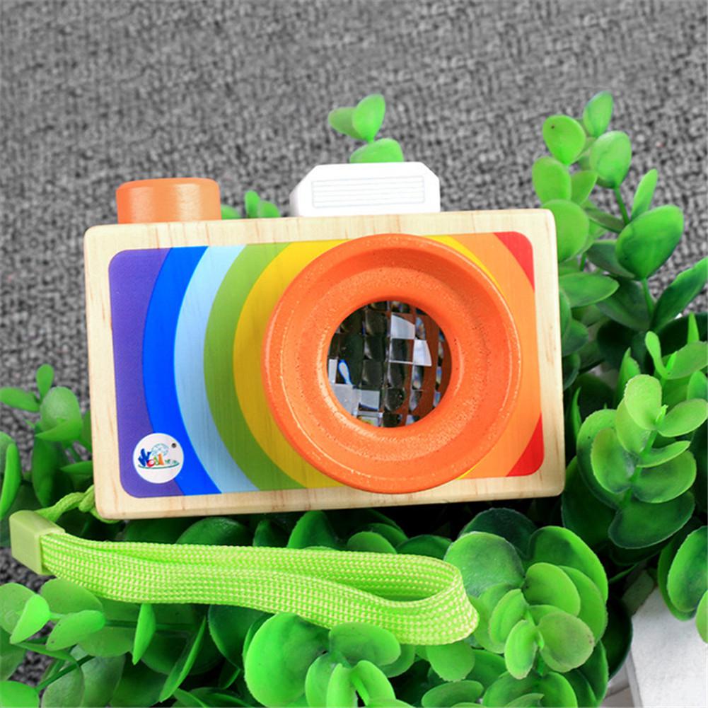 HobbyLane Bambini Svegli Caleidoscopio di Legno di Simulazione Della Macchina Fotografica mini Giocattolo Di puzzle Regali per il Giorno dei bambini