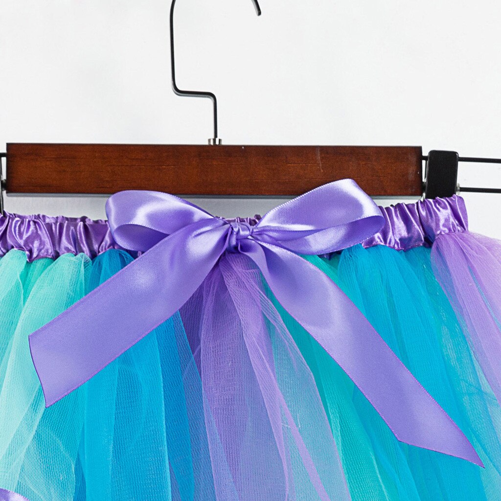 Ensemble jupe + bandeau de danse Tutu pour filles, tenue de fête, en Tulle, Mini jupe de danse, kawaii