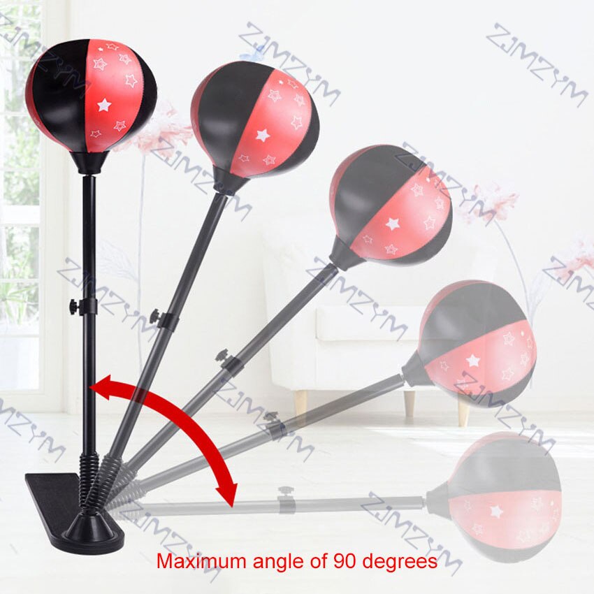 Vertikal bokseball justerbar barn fitness boksesett punch pear speed ball for barn punching sports gym hjemmetrening