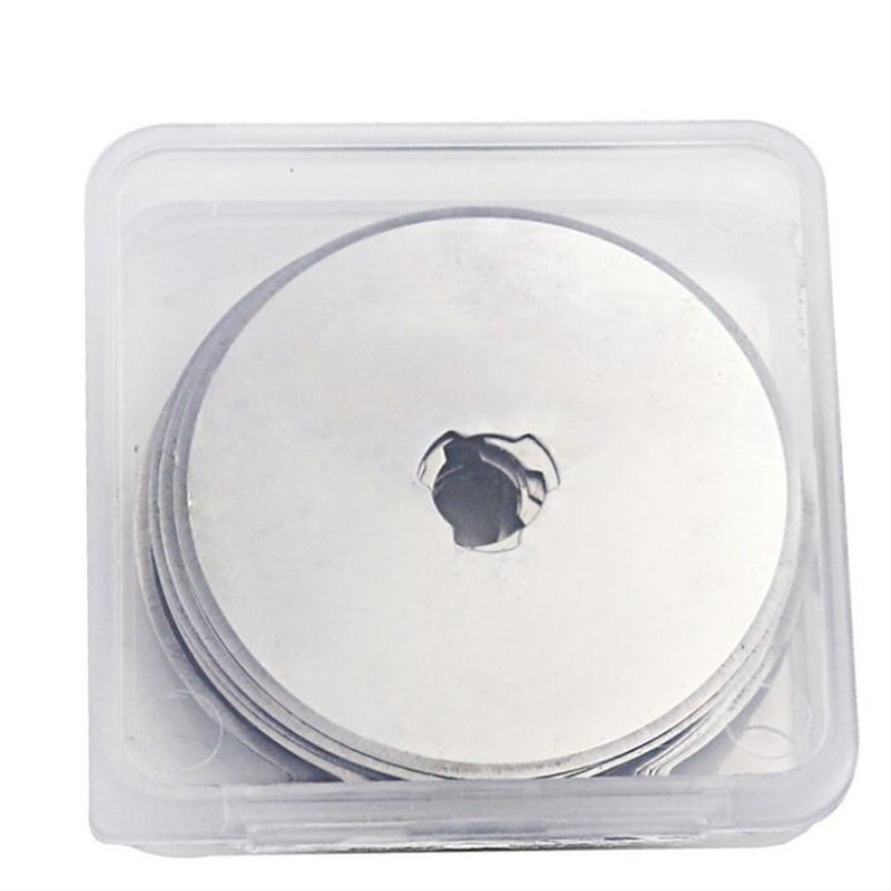 45mm Rotary Cutter, Soft Grip Comfort Loop Handle Roller Knife Self Healing Cutting Mat Set for Patch Work Sewing DIY Accessory