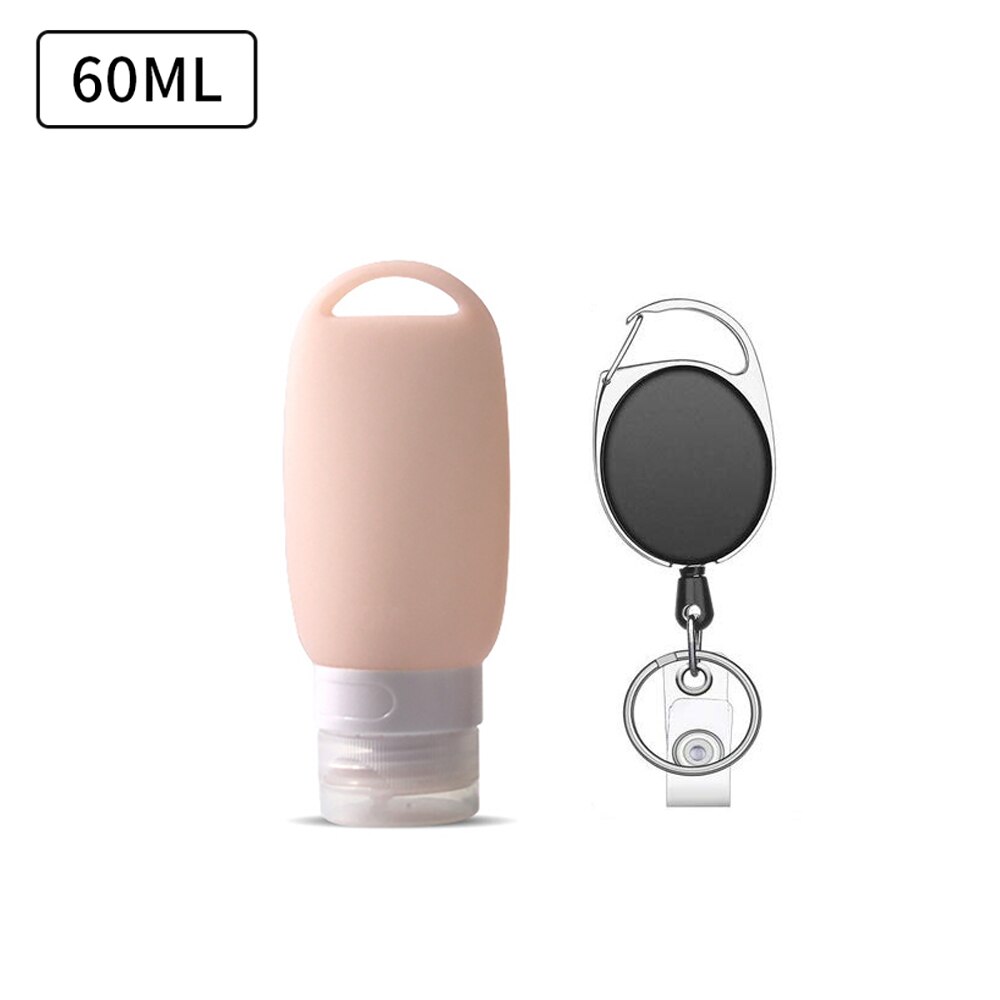 Travel Bottle Leakproof Silicone Refillable Squeezable Travel Tube with Keychain Hook for Cosmetic Toiletry Shampoo 40/60ml: 15
