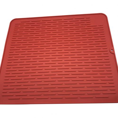 45x40cm Silikon Trocknen matt Wärme Beständig ungiftig Anti-verbrüHenne Erzähler Tasse Tisch Ablassen Pad können rollen hoch Tischset Für Küche: verrotten