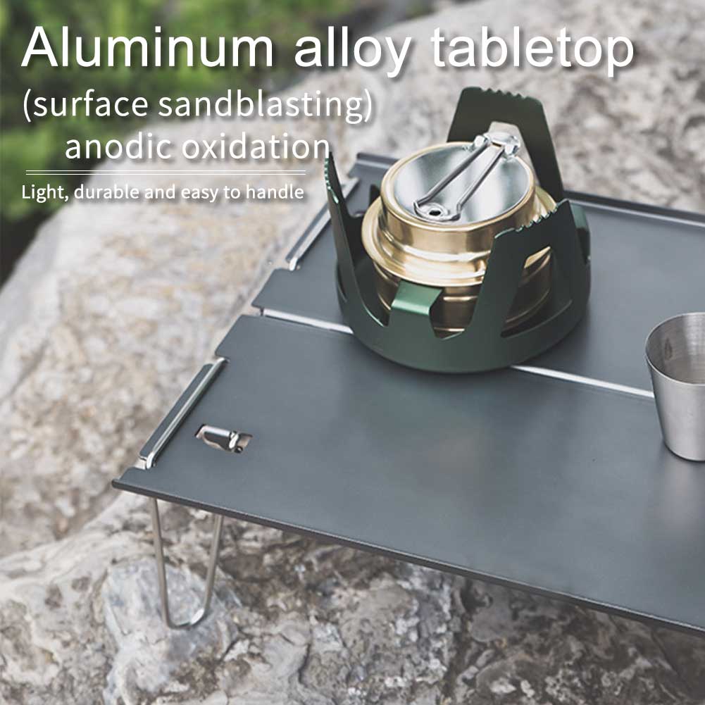 Cooking Picnic Festival Folding Table Multifunction Aluminum Alloy Waterproof Ultralight Mini Portable Outdoor Camping Beach BBQ