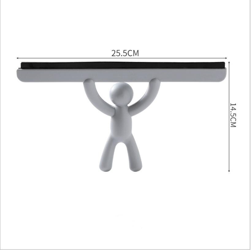 Window Squeegees Glass Cleaning Wiper Brush Eco-Friendly Soft Glass Scraper Glass Wiper Cleaner Helper Household Cleaning Tool: Gray
