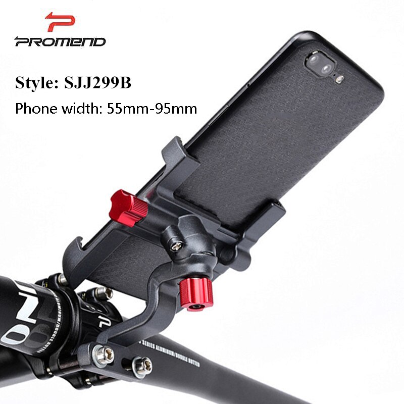 Promend Bicycle Phone Mount Adjustable Aluminium Alloy Bike Phone Holder Gps for Cycling Navigation Bracket Mtb Accessories
