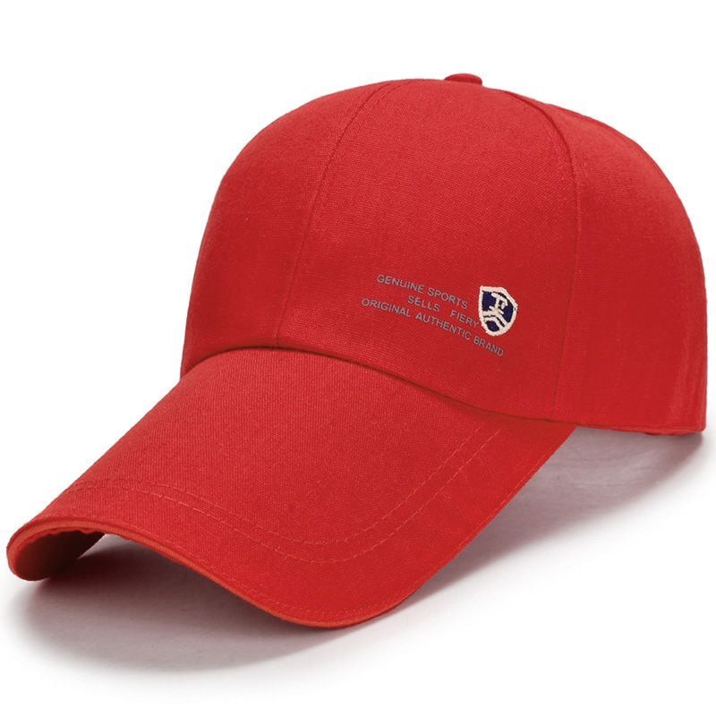 Baseball cap lærred bomuldsstof justerbar lang hat kant hat udendørs solskærm sol hat snapback hat til mænd: Hc003-25-01