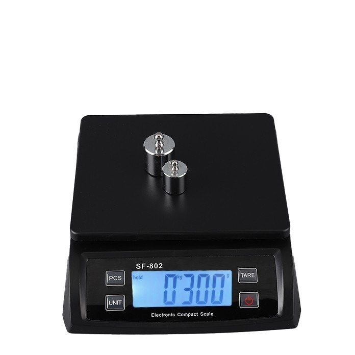 30kg/1g elektriske digitalvekter matvekt kjøkkenvekt digital presisjons-lcd digitalvekt elektronisk balansevekt: Svart