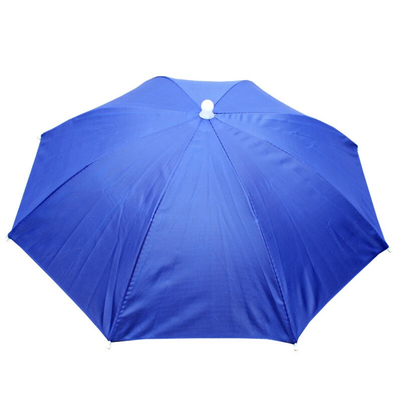 Armee Grün Tragbare Regen Regenschirm Hütte Faltbare draussen Pesca Sonne Schatten Wasserdicht Camping Angeln Headwear Deckel Strand Kopf Hüte: königlich Blau