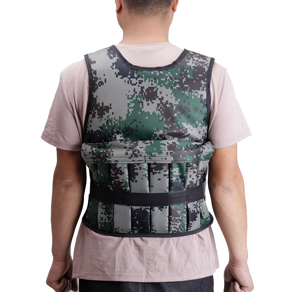 Adulte 20kg chargement pondéré gilet réglable sable gilet pour boxe entraînement Fitness équipement gilet veste sable vêtements