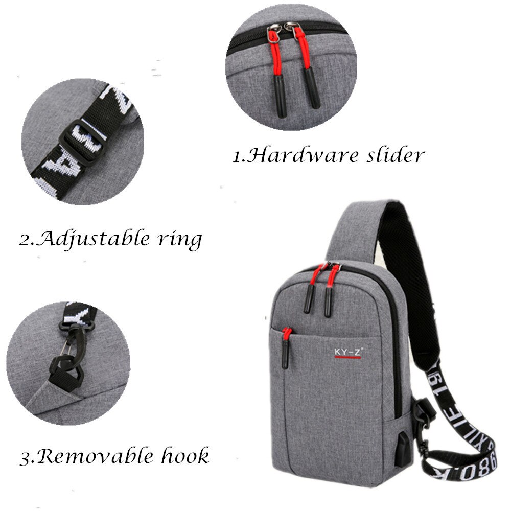 Veelzijdige outdoor vrijetijdstas voor heren, schoudertas, crossbody tas 28*18*8cm