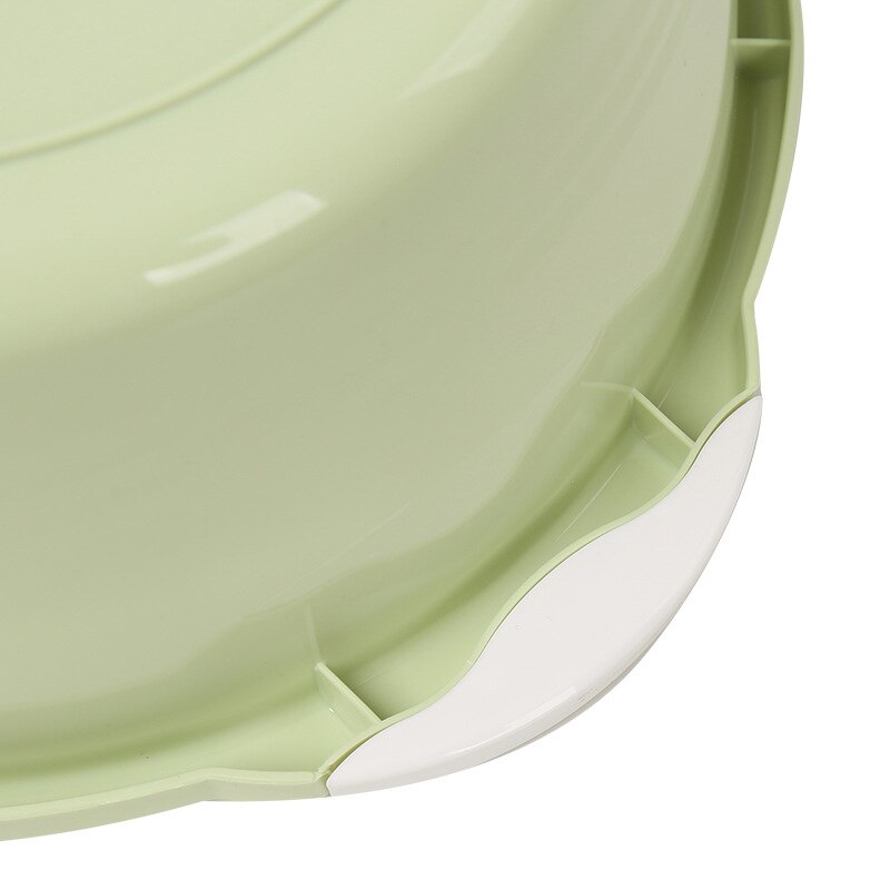 Household Wash Basin Plastic Large Thick round Wash Washtub with Washboard Feet-Washing Basin Stand Small Bason