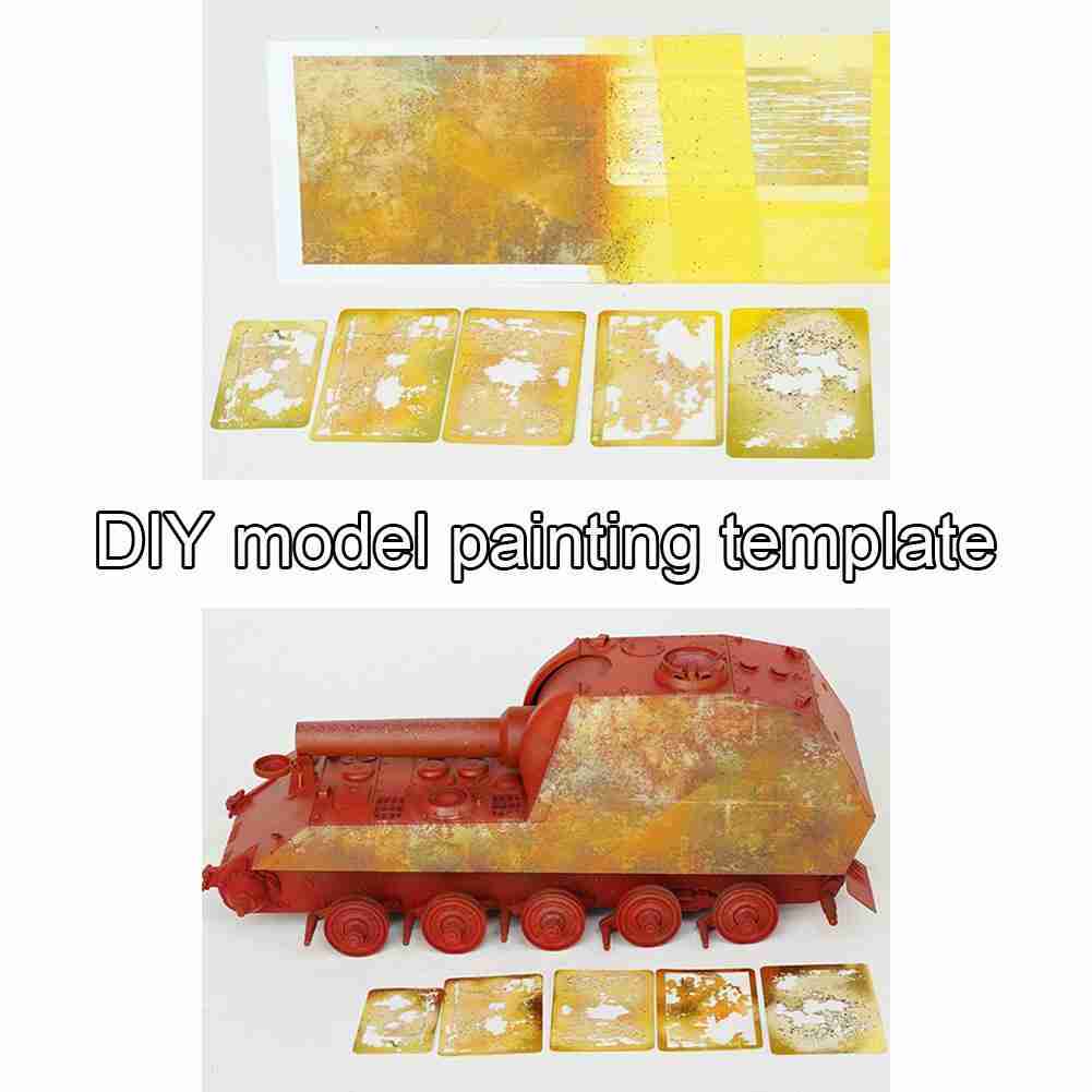 1pcs DIY Model Craft Making Painting Stenciling Tools Spray Plate Etch Sheet Metal Masking Plates Airbrush Decoration Supplies