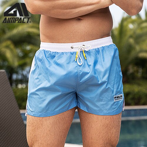 Pantalones cortos deportivos para correr para hombre, Shorts de secado rápido con forro transpirable, para entrenamiento, culturismo, natación, Hybird: light blue / XL