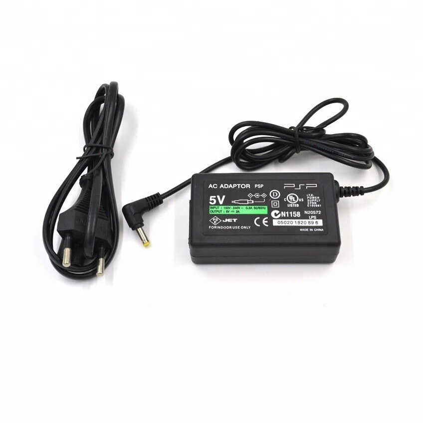 Cable de carga portátil Sony PlayStation PSP 1000/2000/3000, adaptador de fuente de alimentación 5V con enchufe UE/EE. UU. Para hogar, CA, cargador