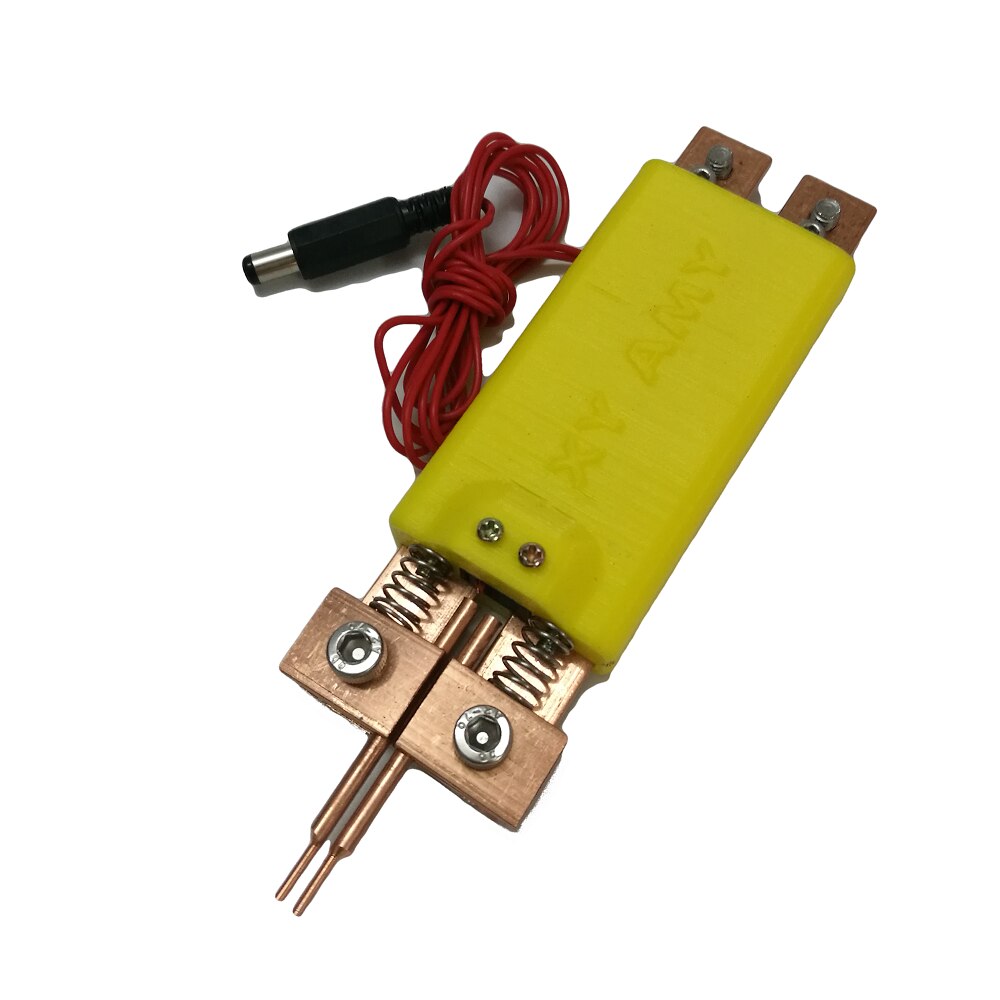 DIY spot welding pen 18650 battery pack handheld portable with spot welding machine automatic trigger handle integrated pen: YELLOW