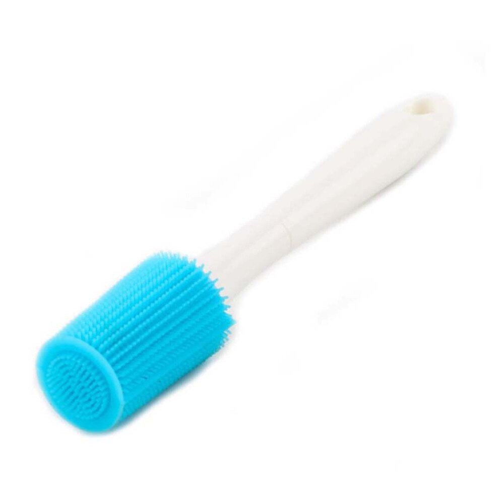 1pc Long Handle Silicone Cups Cleaning Brush Mug Brush Multifunctional Kitchen Gadget For Home (Random Color)
