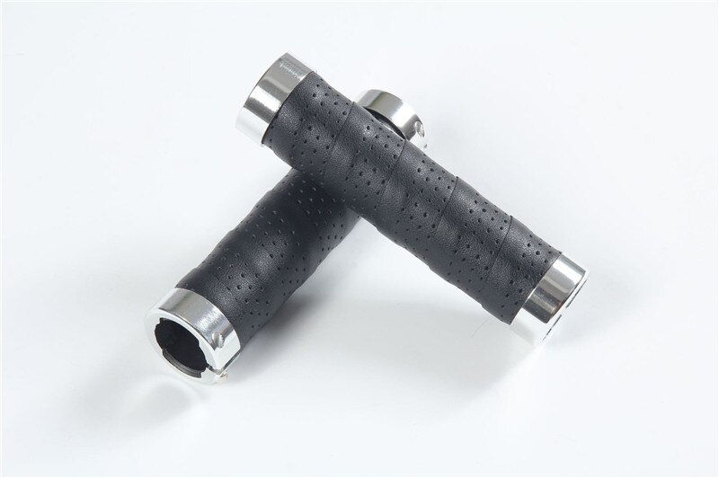 Empuñaduras Retro de microfibra para bicicleta, accesorio para manillar de bicicleta, informal, transpirable, para Brompton, plegable, 4 colores, hecho a mano: black