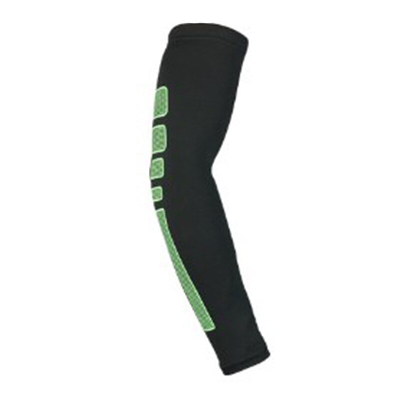 1PC maniche braccio raffreddamento copertura traspirante Badminton pallacanestro ciclismo estate corsa protezione solare UV seta ghiaccio all'aperto Unisex: green / M