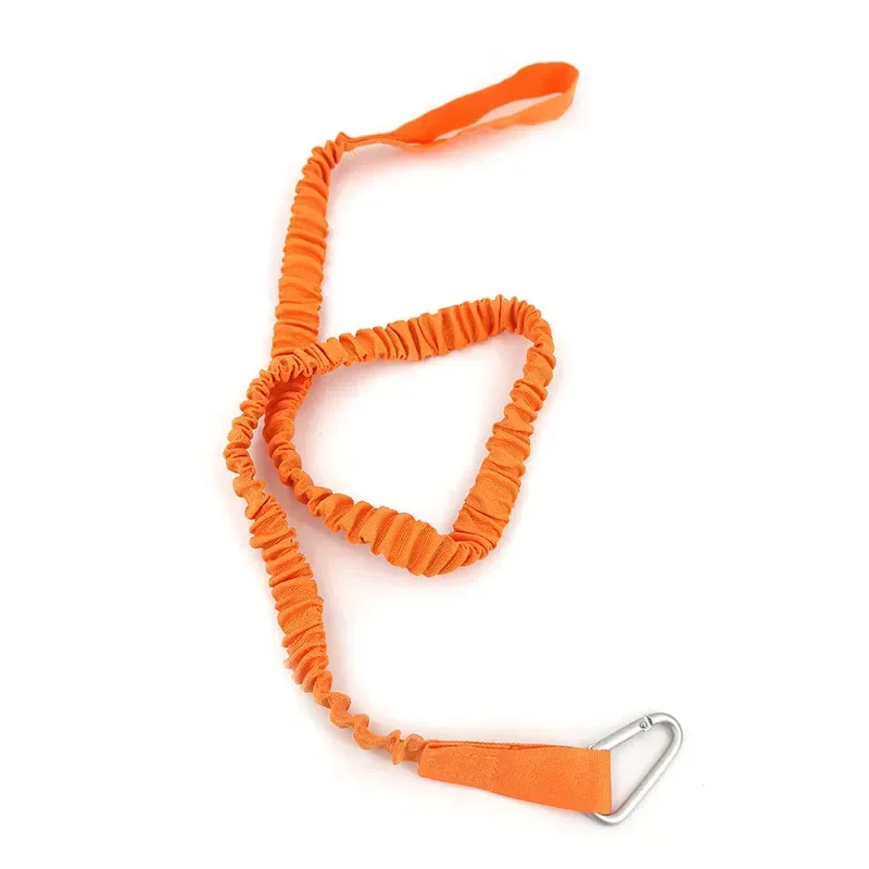 Tie Rope With Safety Hook Kayak Paddle Leash Adjustable Elastic For Kayak Paddles Canoe Oars Fishing Rods Rowing Boat Accessory: PURPLE