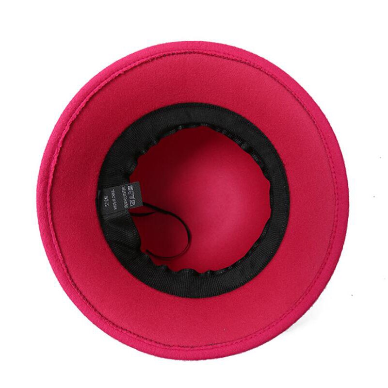 Mode Australische Wollen Fedora Hoed Strik Parel Hanger Noble Bowler Hoeden Voor Vrouwen Wide Brim Formele Kerk Cloche Hoed