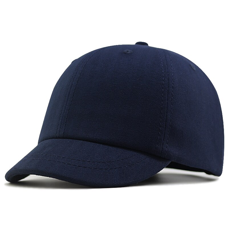 56-60 Cm 60-68 Cm Grote Maat Baseball Cap Mannelijke Lente Zomer En Herfst Katoen Snapback Hoed grote Hoofd Mannen Plus Size Sport Caps: Navy Blue / 55-60cm