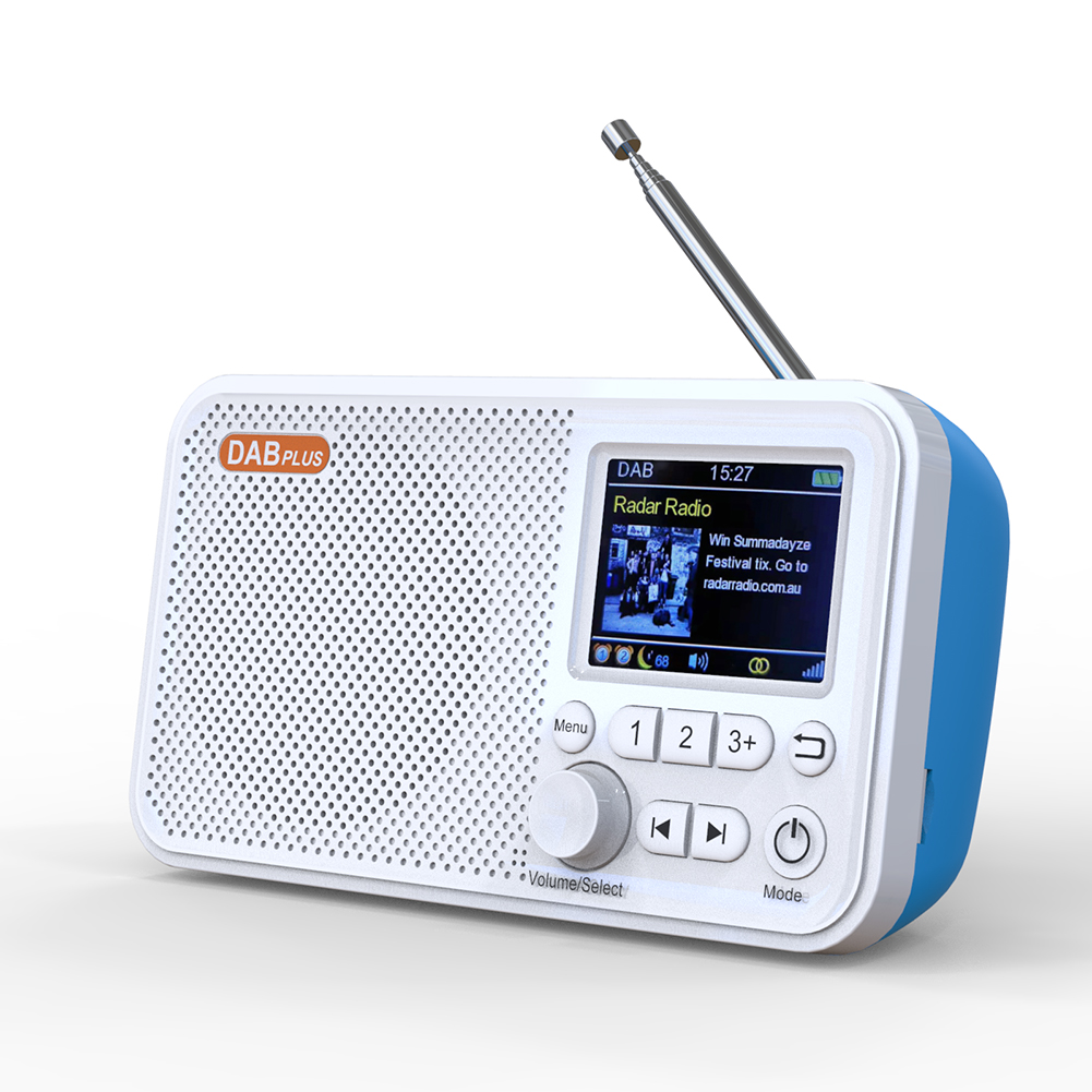 LCD Screen Digital Radio Desktop Alarm Clock DAB DAB+ FM Bluetooth-compatible Broadcasting Radio Supports TF Card MP3 Player