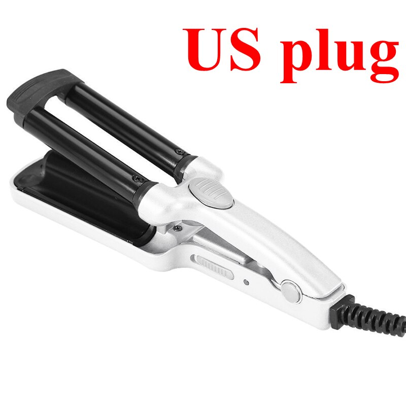 3 Barrels Ceramic Hair Curler Crimper Curling Iron Tong Waving Wand Roller Salon Mini Hair Straightener Corrugated Curling Iron: 07