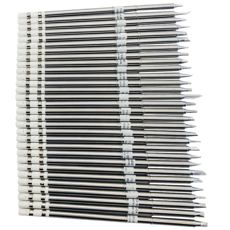 T12 Soldering Solder Iron Tips T12 Series Iron Tip For Hakko FX951 STC AND STM32 OLED Soldering Station Electric Soldering Iron