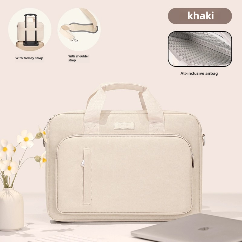 Laptoptasche 13,3 14 15,6 17,3 Zoll wasserdichte Notebooktasche für MacBook Luft Profi 13 15 Computer Schulterhandtasche Aktentasche Tasche: 14-Zoll / Minze Grün