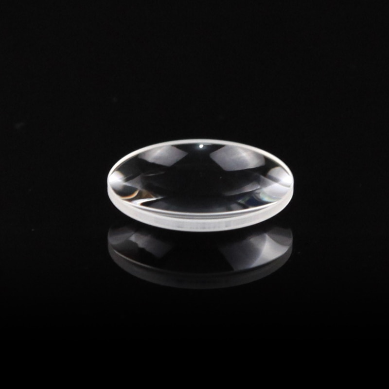 Optical flat convex lens diameter 22mm focal length 40.5mm K9 customization